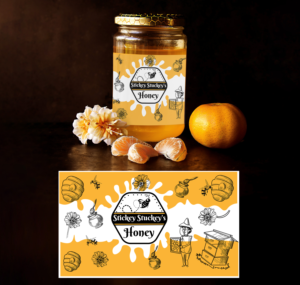 Honey label design | Diseño de Etiqueta por SAI DESIGNS