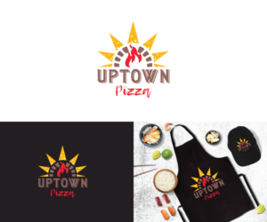 Uptown Pizza | Logo Design by FourtuneDesign
