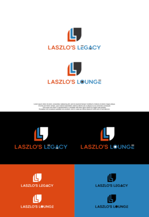 1) Laszlo's Legacy           2) Laszlo's Lounge | Logo Design by siti MWDesign