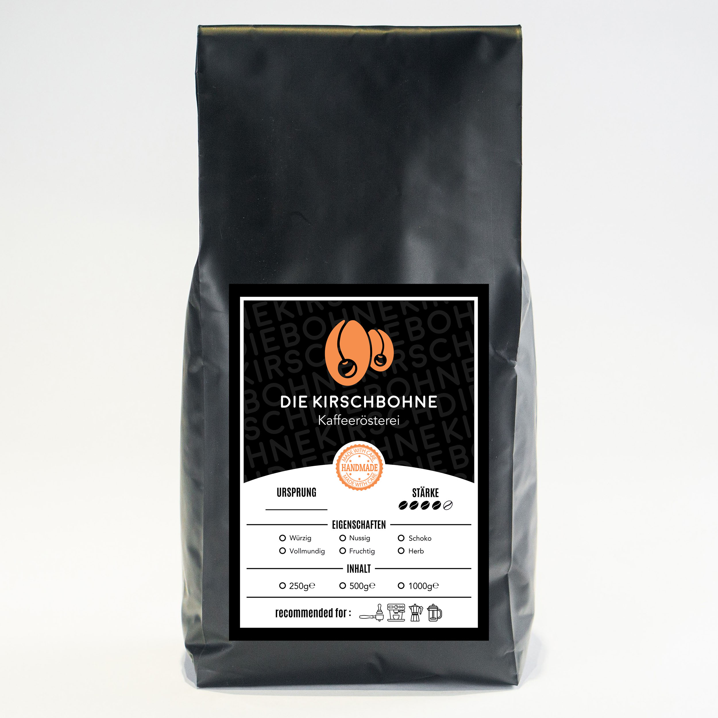 Diseño de Etiqueta por RenCan para Die Kirschbohne Kaffeerösterei | Diseño #25387839