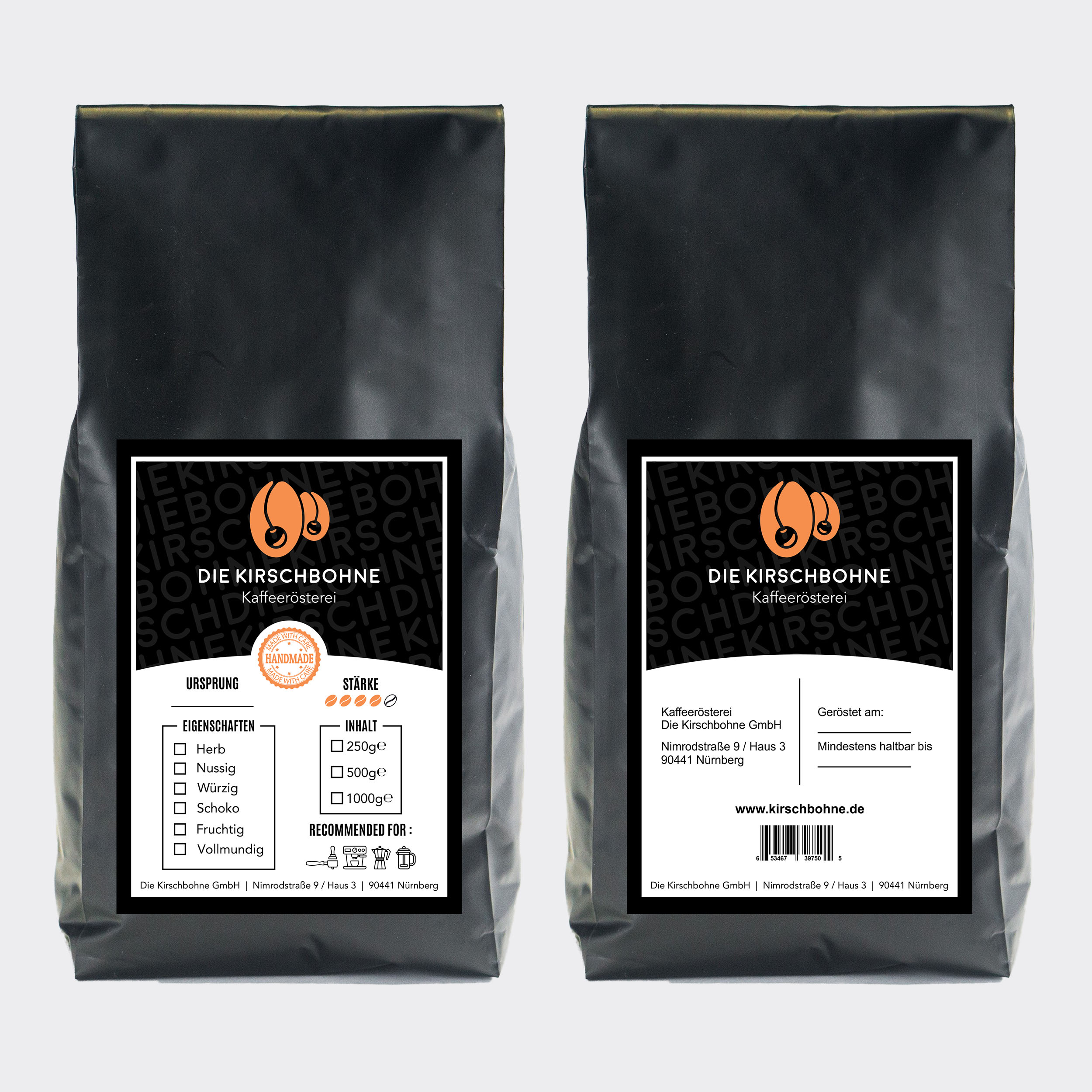 Label Design by RenCan for Die Kirschbohne Kaffeerösterei | Design #25388221