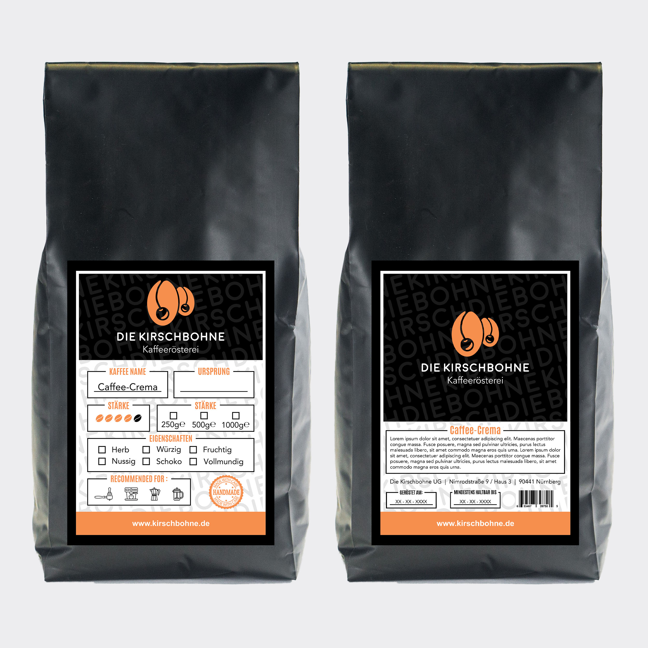 Label Design by RenCan for Die Kirschbohne Kaffeerösterei | Design #25394567