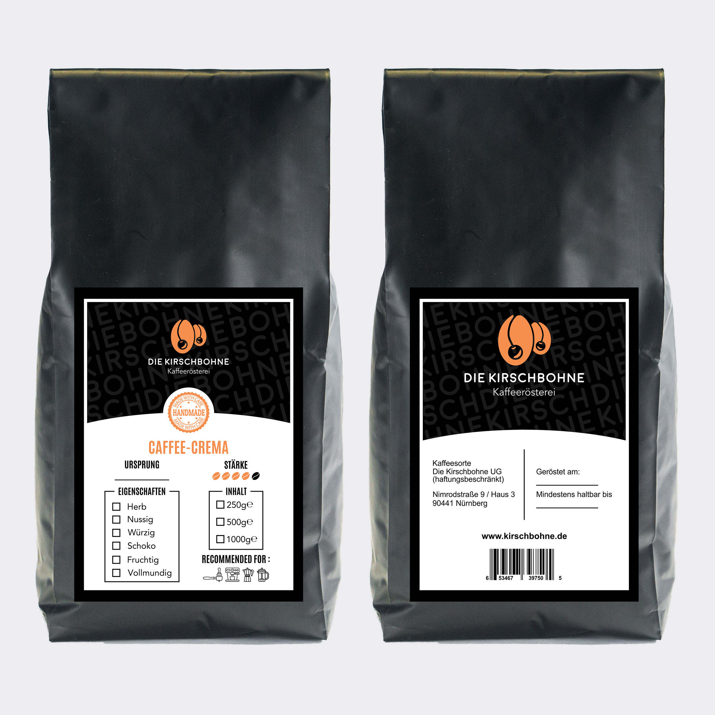 Label Design by RenCan for Die Kirschbohne Kaffeerösterei | Design #25394662