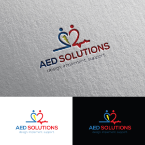 (company name) Defib Solutions (beneath company name) design. implement. support. | Logo-Design von Rii