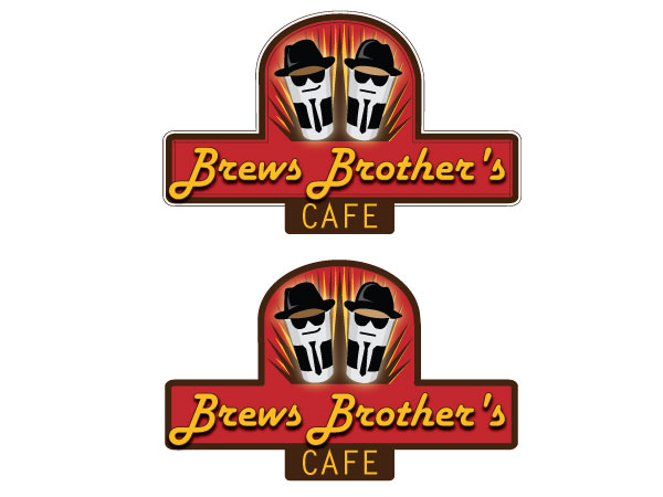 Logo Design by Starkal Graphicx for Brews Brother's Cafe, LLC | Design #763069