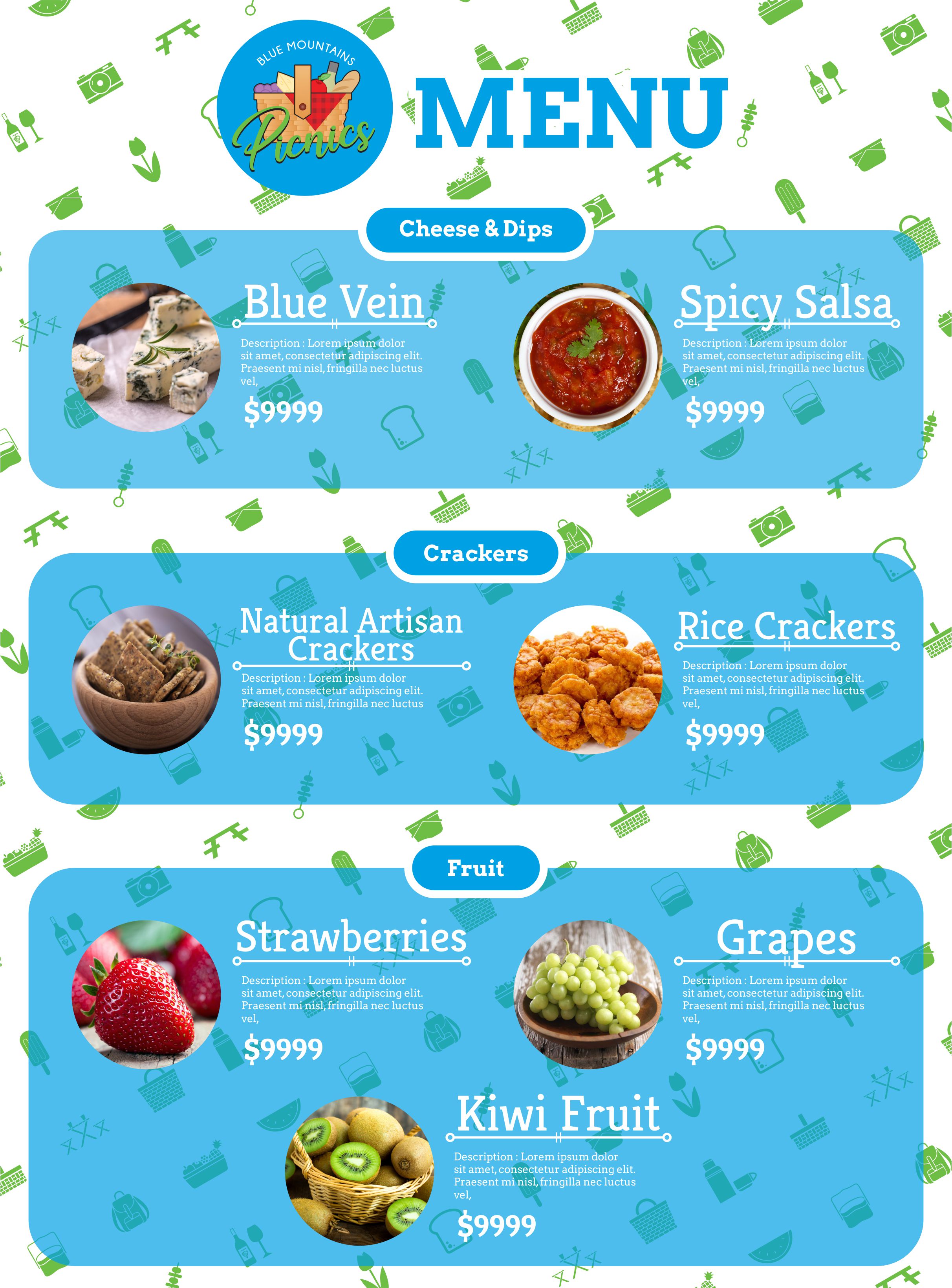 Menu Design by RHBlaze for this project | Design #25410808