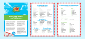 Digital Menu for New Picnic Company | Menu Design by sun_design