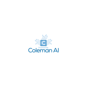 Powered By (Very Small): Coleman AI (Larger Text) | Logo-Design von anizonestudio