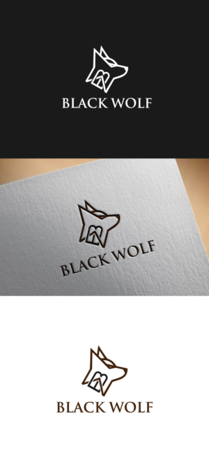 WOLF ,  BLACK WOLF | Logo Design by hugrian