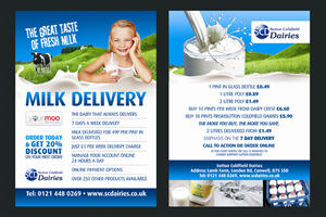 Diseño de Flyer por Andreev para Sutton Coldfield Dairies | Diseño: #733018