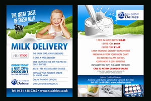 Diseño de Flyer por Andreev para Sutton Coldfield Dairies | Diseño: #734672