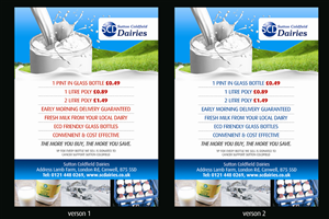 Diseño de Flyer por Andreev para Sutton Coldfield Dairies | Diseño: #734793
