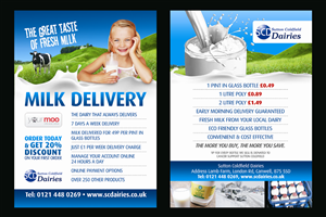 Diseño de Flyer por Andreev para Sutton Coldfield Dairies | Diseño: #735180
