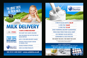 Diseño de Flyer por Andreev para Sutton Coldfield Dairies | Diseño: #736760