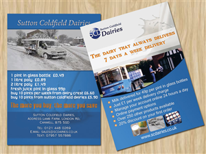Diseño de Flyer por Ahmed Alashry para Sutton Coldfield Dairies | Diseño: #733447