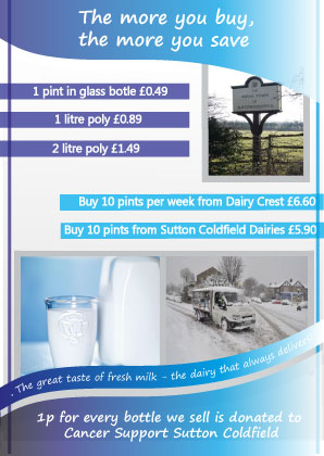 Diseño de Flyer por filp flop para Sutton Coldfield Dairies | Diseño: #729604