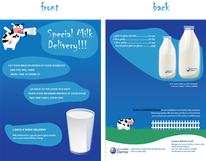 Flyer Design by M Joana Ribeiro for Sutton Coldfield Dairies | Design #728854