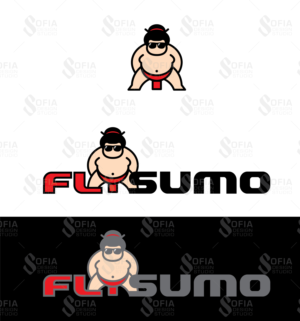 cool, stylish, and awesome sumo wrestler | Mascot Design by SofiaDesignStudio