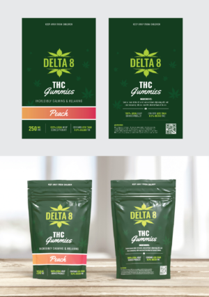 D8 THC Cannabis Gummy Packaging | Flyer-Design von sun_design
