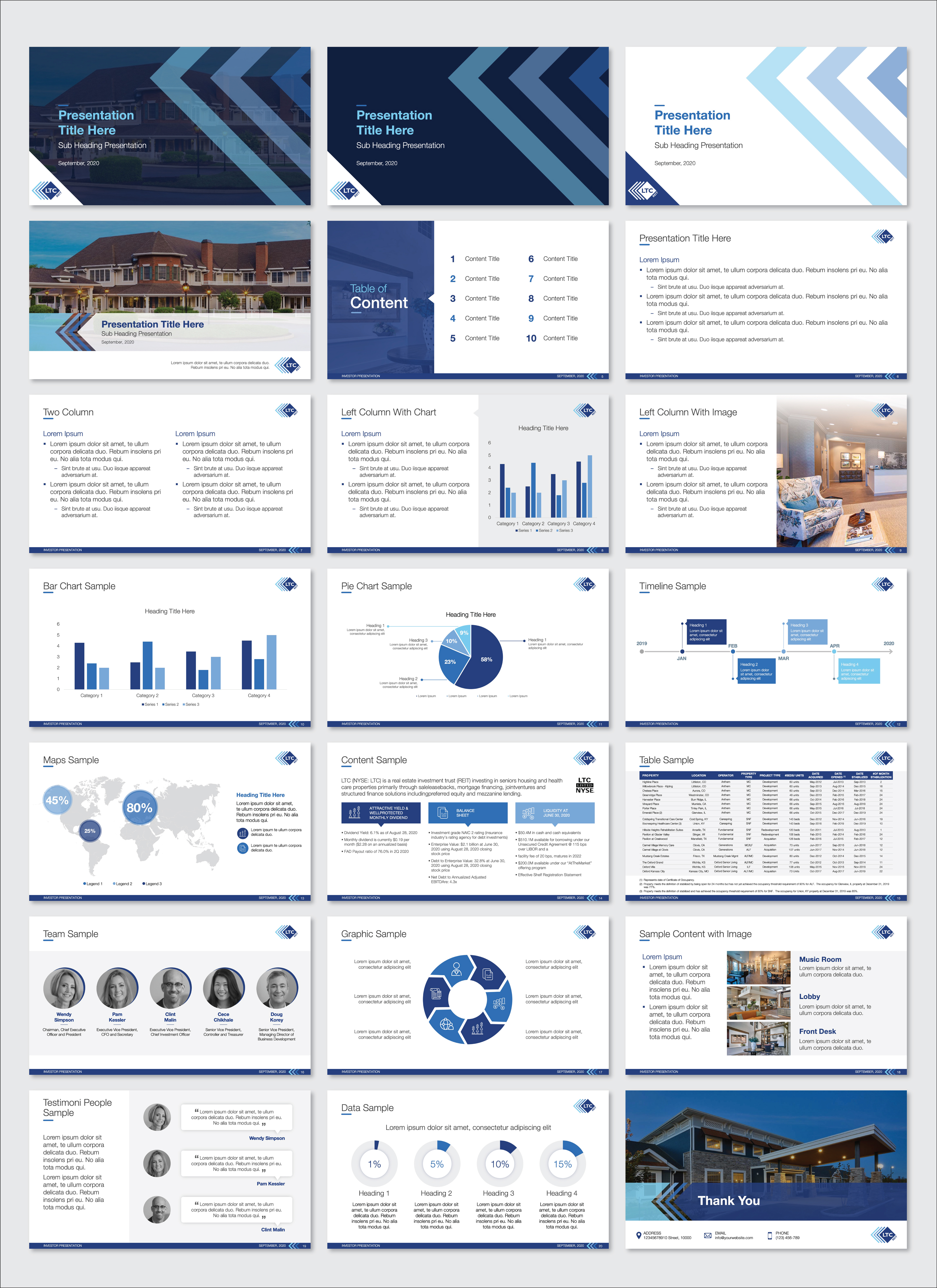 Design de PowerPoint par Flatmilter pour LTC Properties | Design #25420715