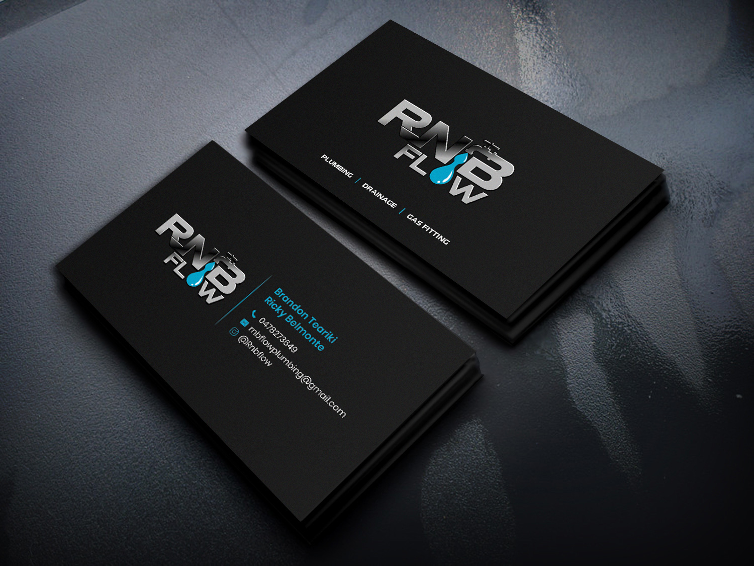 Business Card Design by Sandaruwan for RNB FLOW | Design #25397417