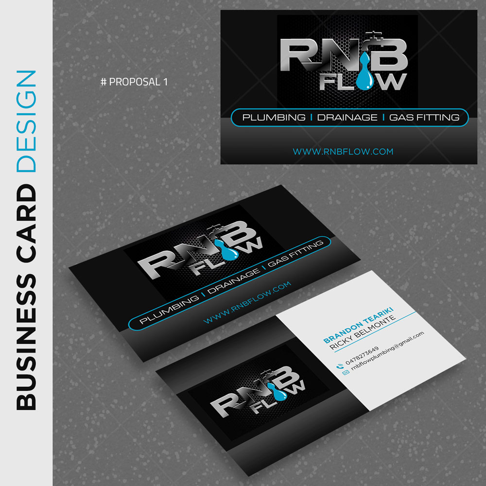 Diseño de Tarjeta de Presentación por DA. para RNB FLOW | Diseño #25397384