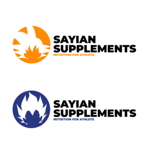 SAYIAN SUPPLEMETS - name of brand big letters.  "Nutrition for athletes" - smaller letters under the name of brand.  | Logo Design by FogelDesign
