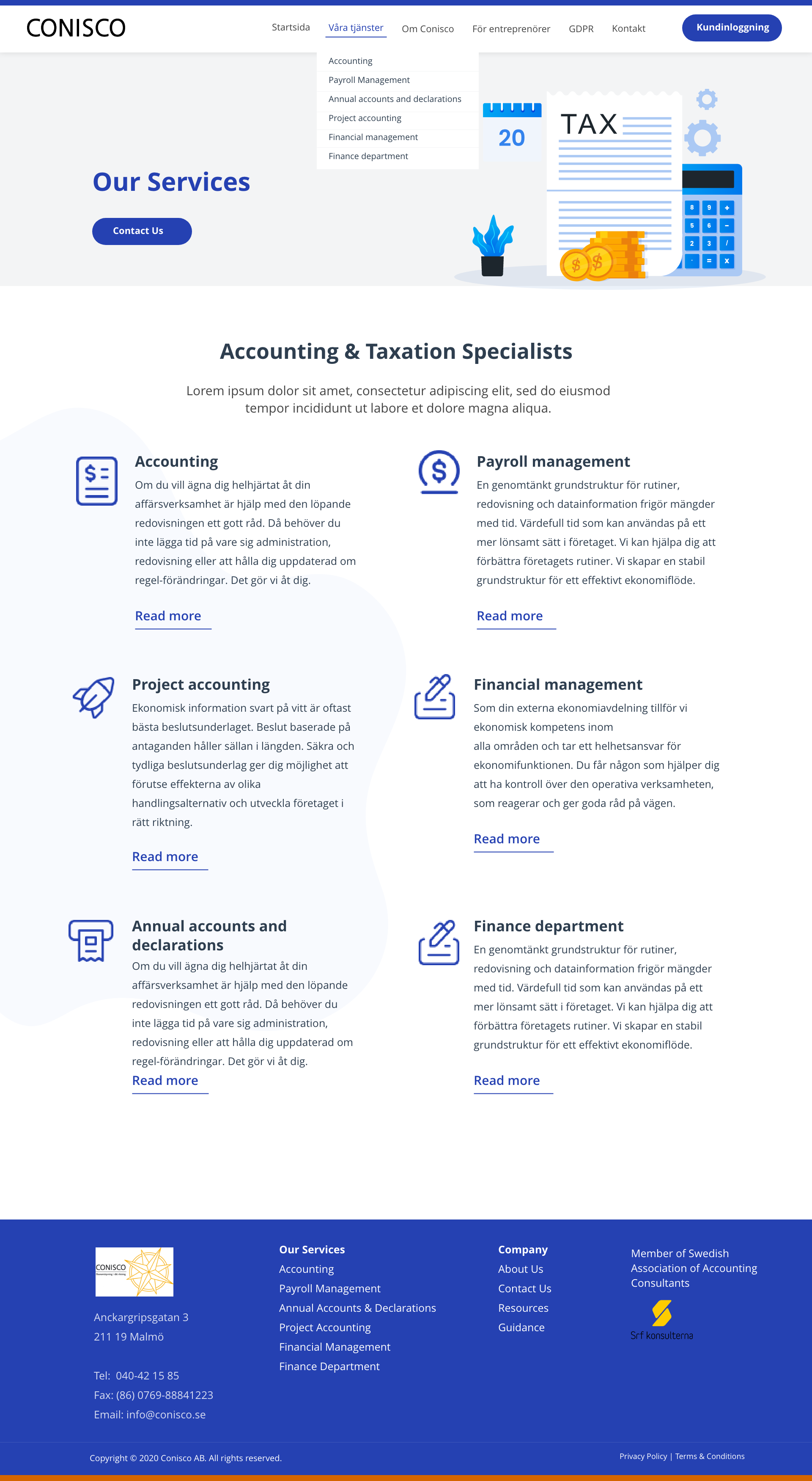 Web Design by G!Morning for Elsewhere AB | Design #25409816