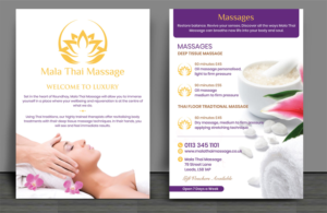 Mala Thai Massage Double Sided Flyer Luxury | Flyer Design by Sandaruwan