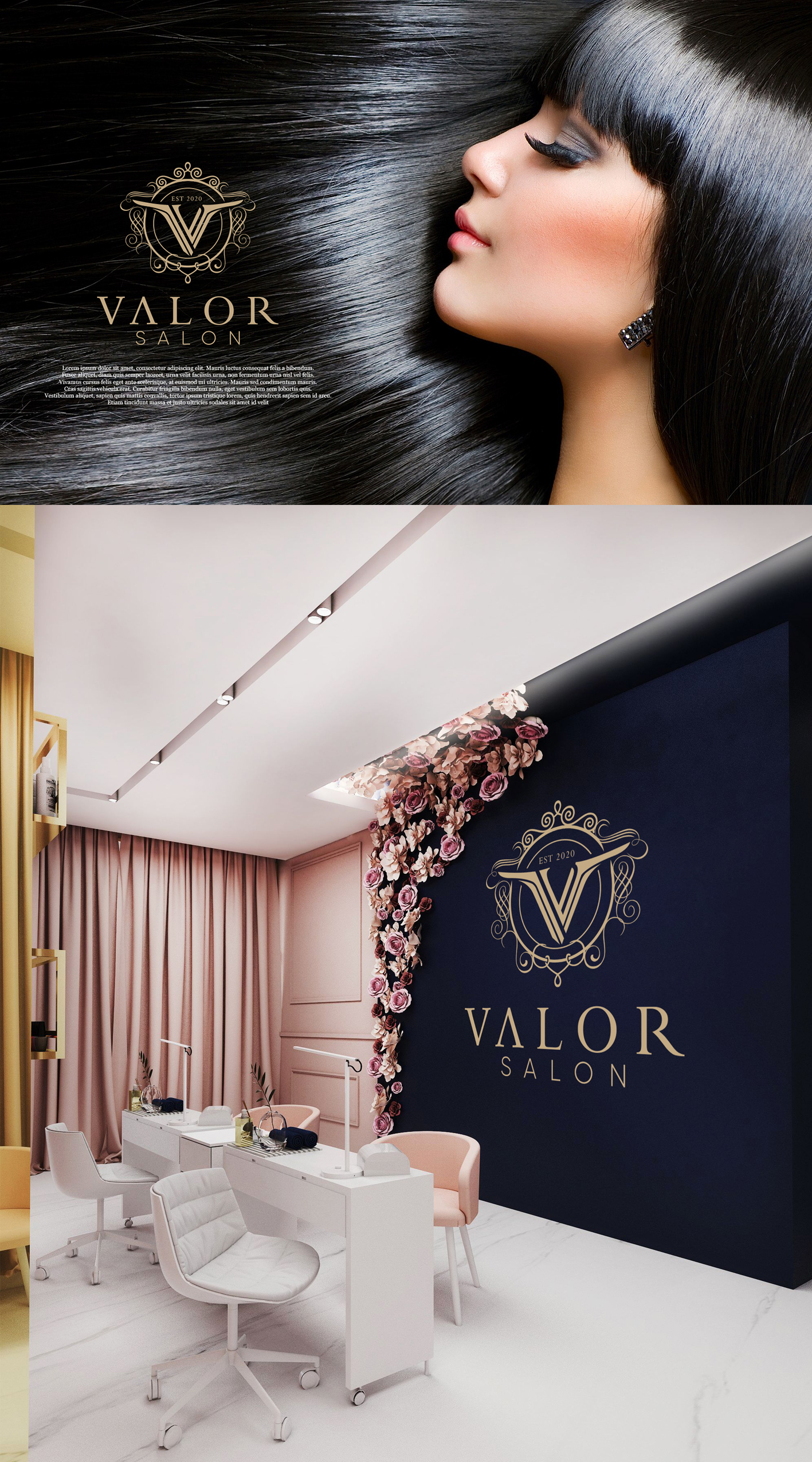 Logo Design by Panagiotis Kyrogloy for Valor Salon  | Design #25408130