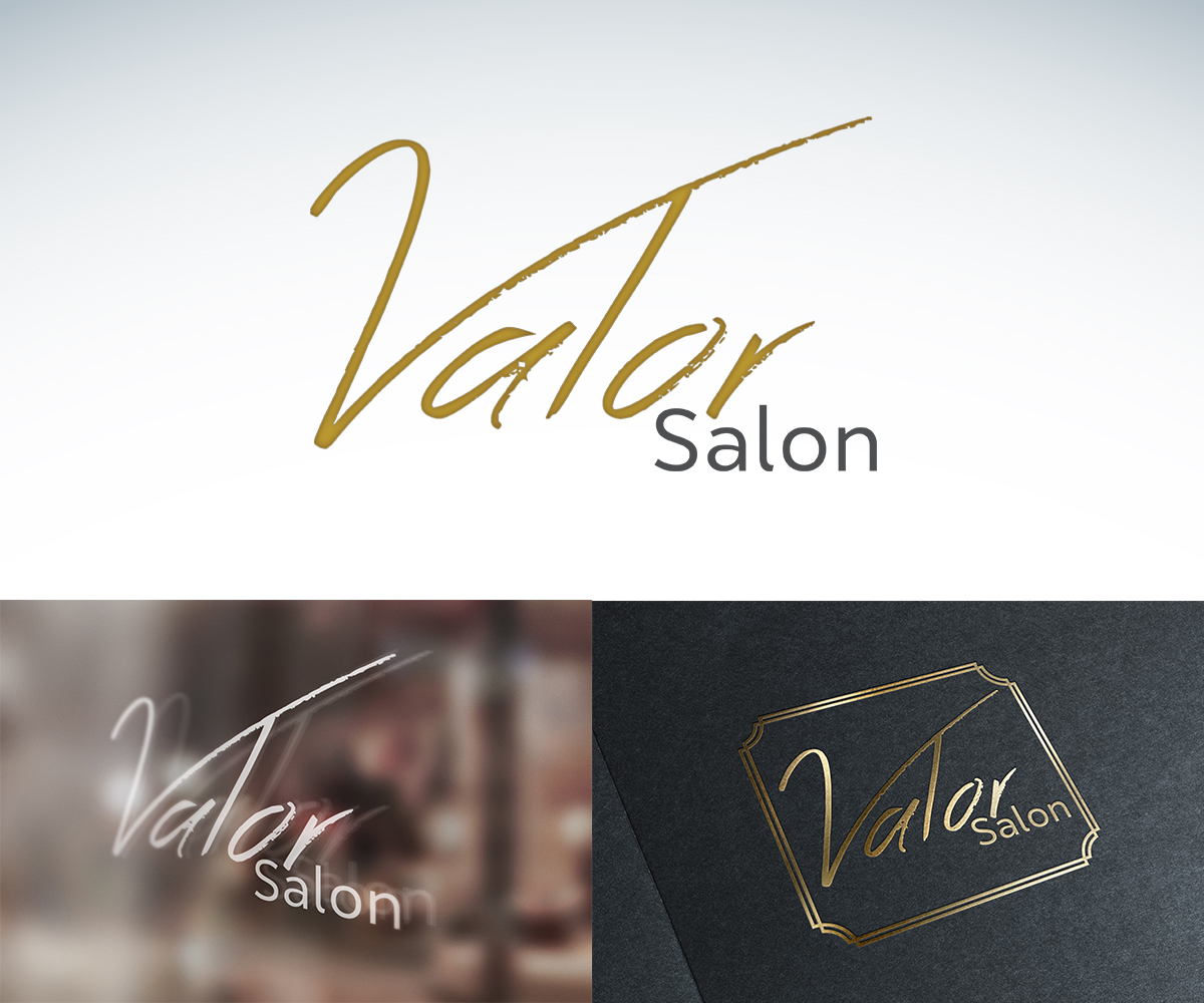 Logo Design by RKDesign29 for Valor Salon  | Design #25426488