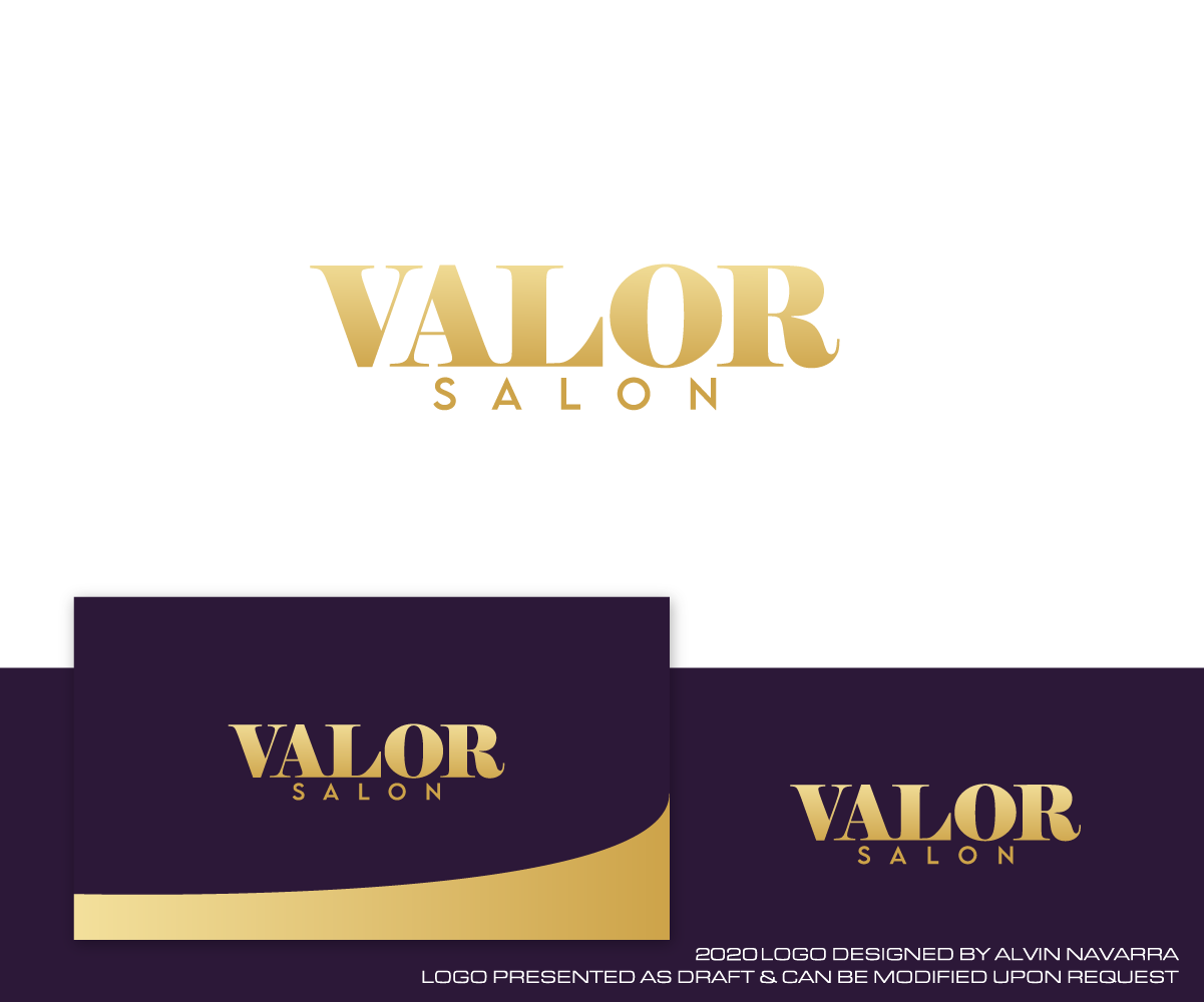 Logo Design by alvinnavarra for Valor Salon  | Design #25417712