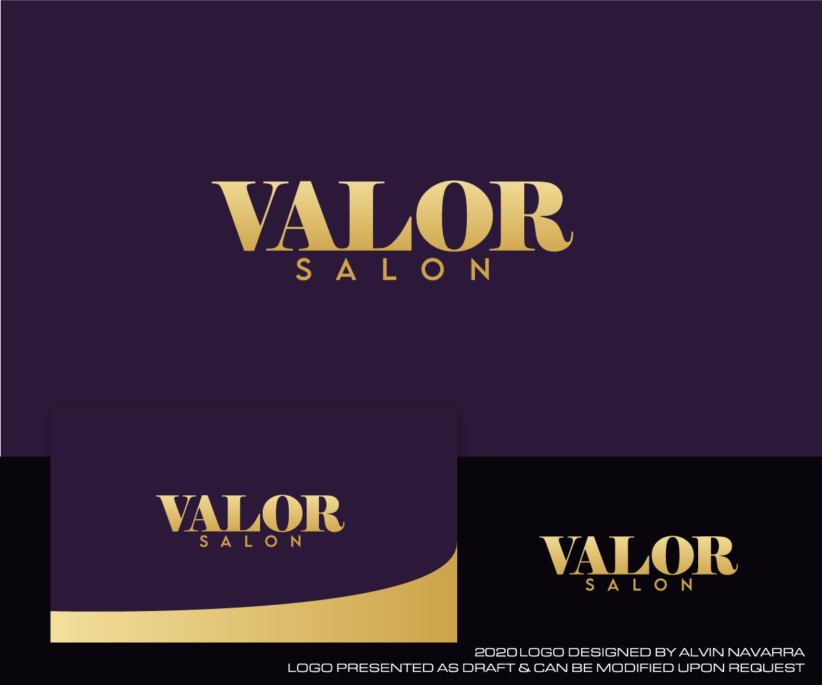 Logo Design by alvinnavarra for Valor Salon  | Design #25417715