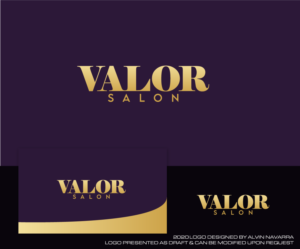 Logo Design by alvinnavarra for Valor Salon  | Design: #25417715