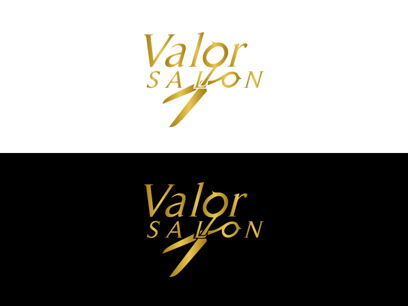 Logo Design by monmon for Valor Salon  | Design #25407580