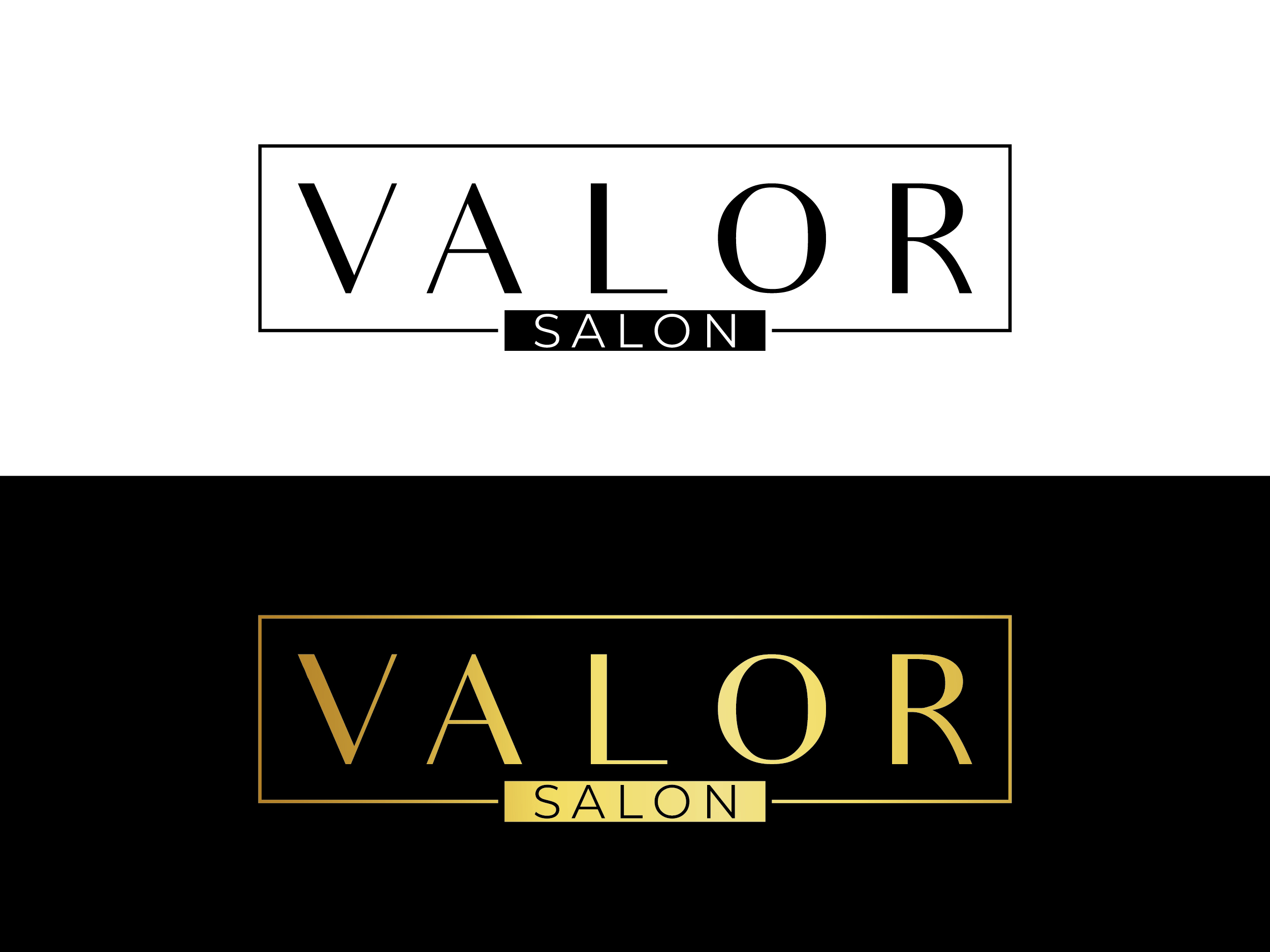 Logo Design by Rita Marat for Valor Salon  | Design #25421862