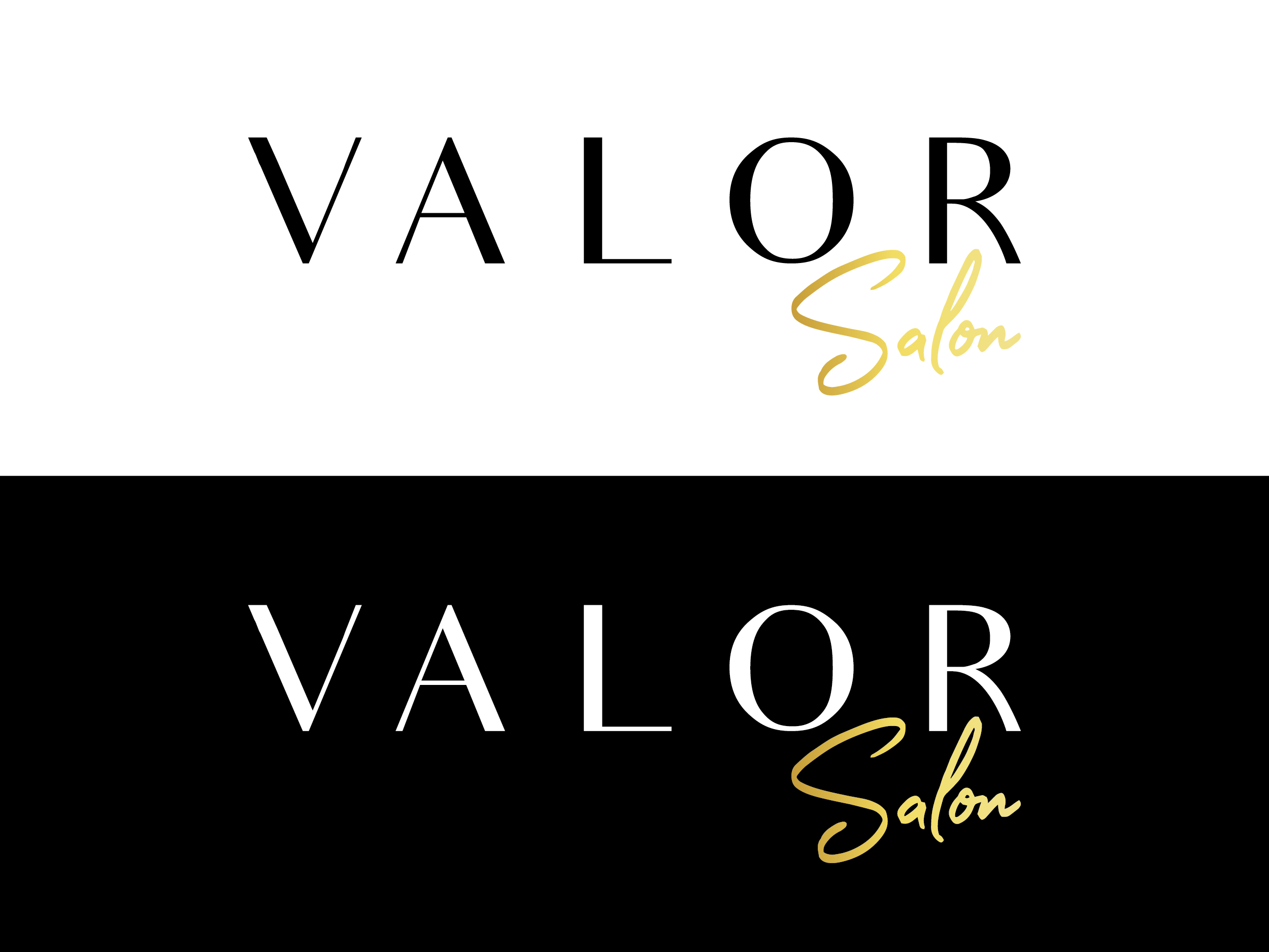 Logo Design by Rita Marat for Valor Salon  | Design #25421865