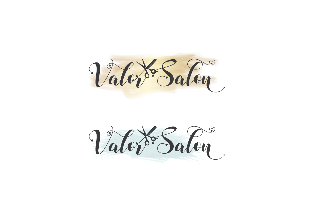 Logo Design by Pen Tool for Valor Salon  | Design #25407682