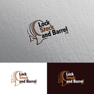 Lock, Stock, and Barrel. LSB | Logo Design by Rii