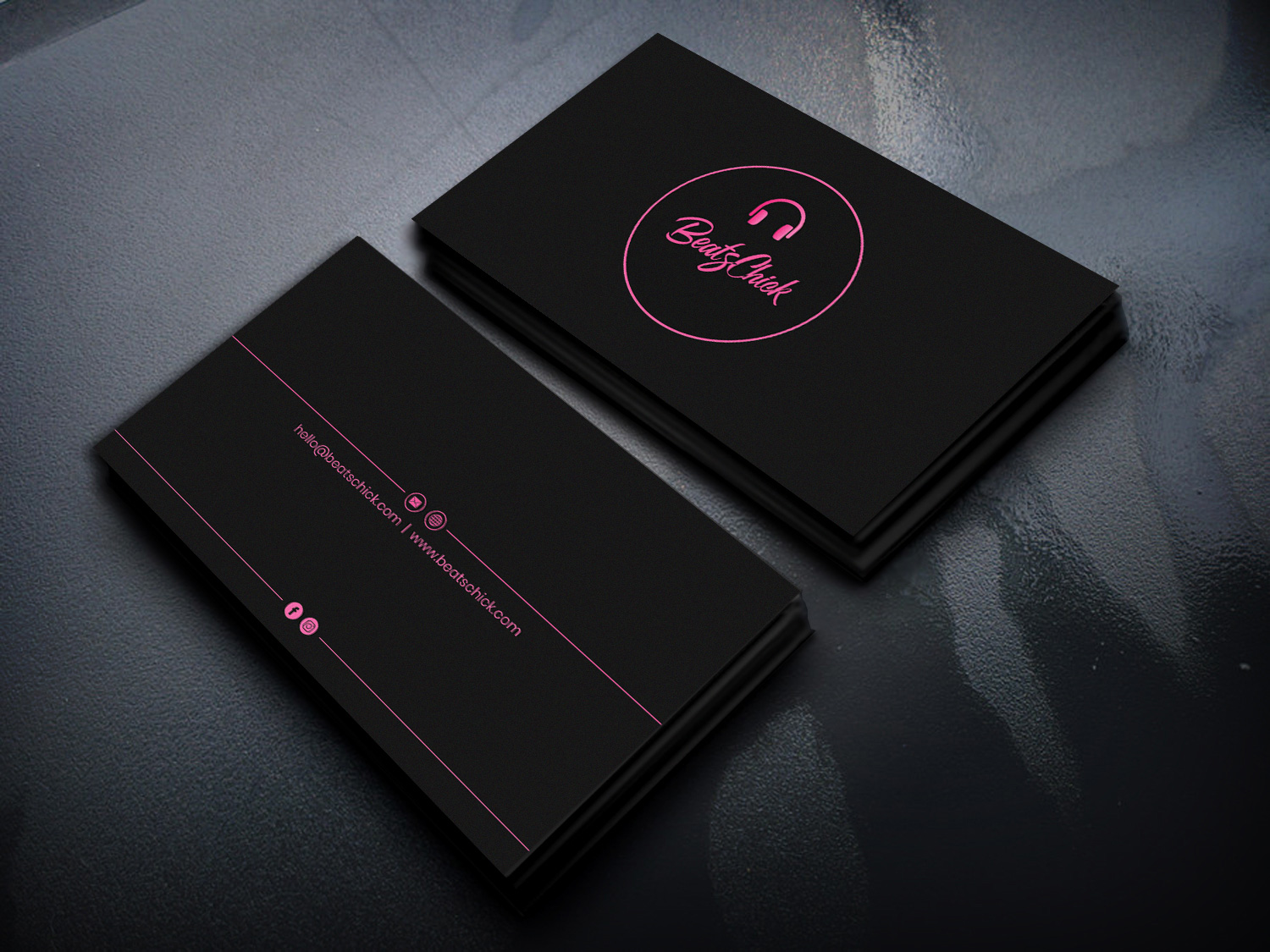 Business Card Design by Sandaruwan for BeatsChick | Design #25425987