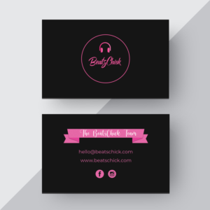 Visitenkarten-Design von Sarah Haroon für BeatsChick | Design: #25421851