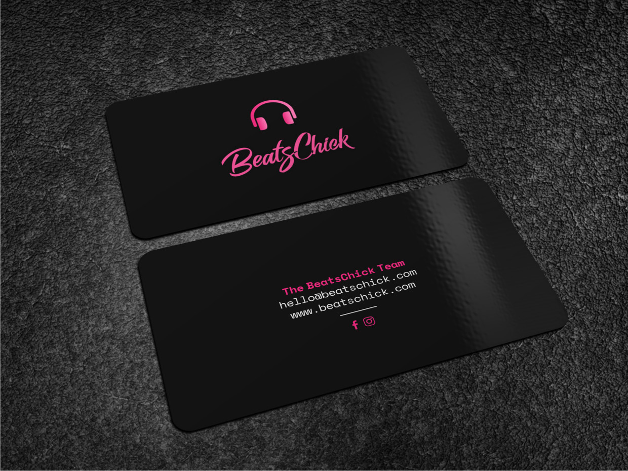 Business Card Design by Atvento Graphics for BeatsChick | Design #25402238