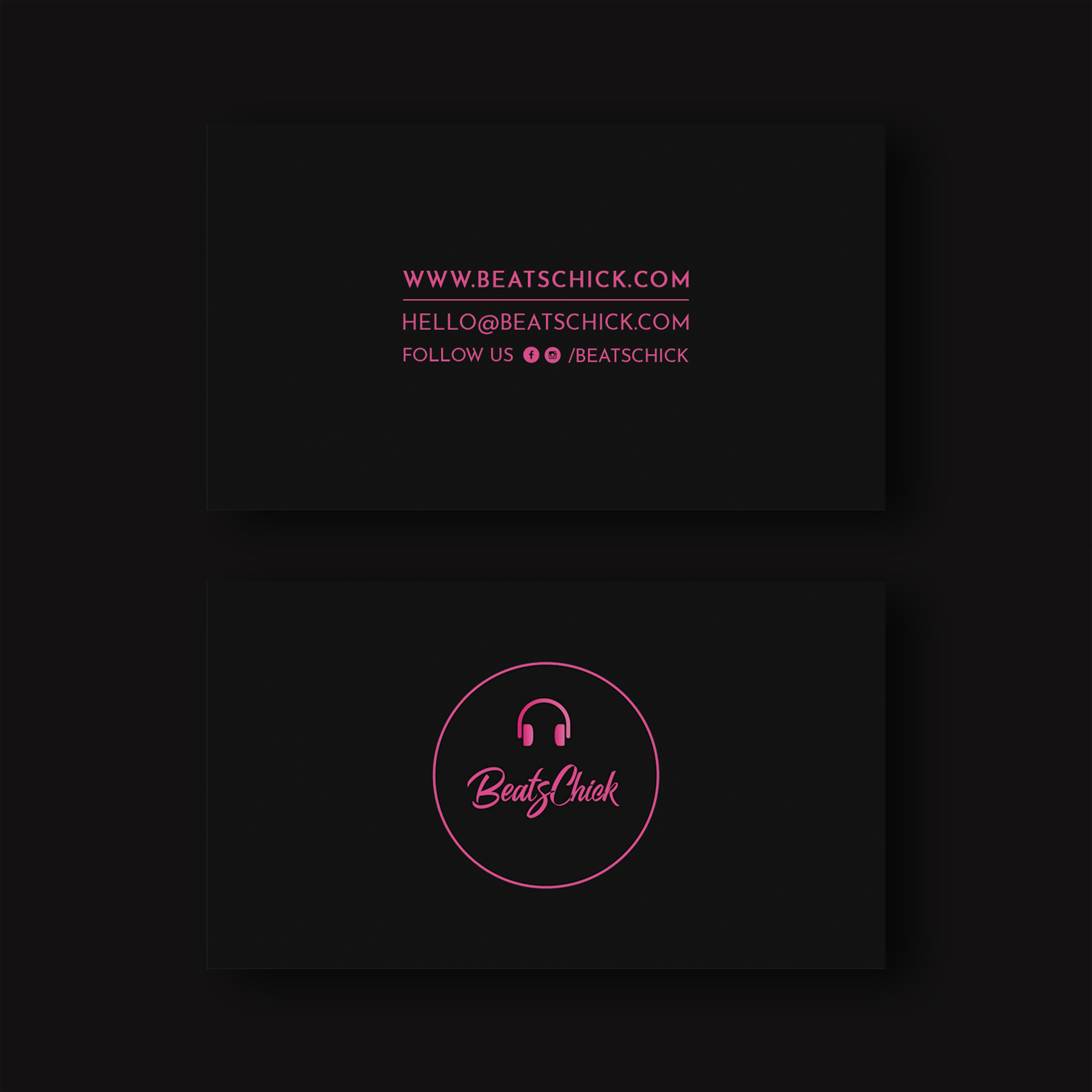 Business Card Design by WebixBD for BeatsChick | Design #25427776