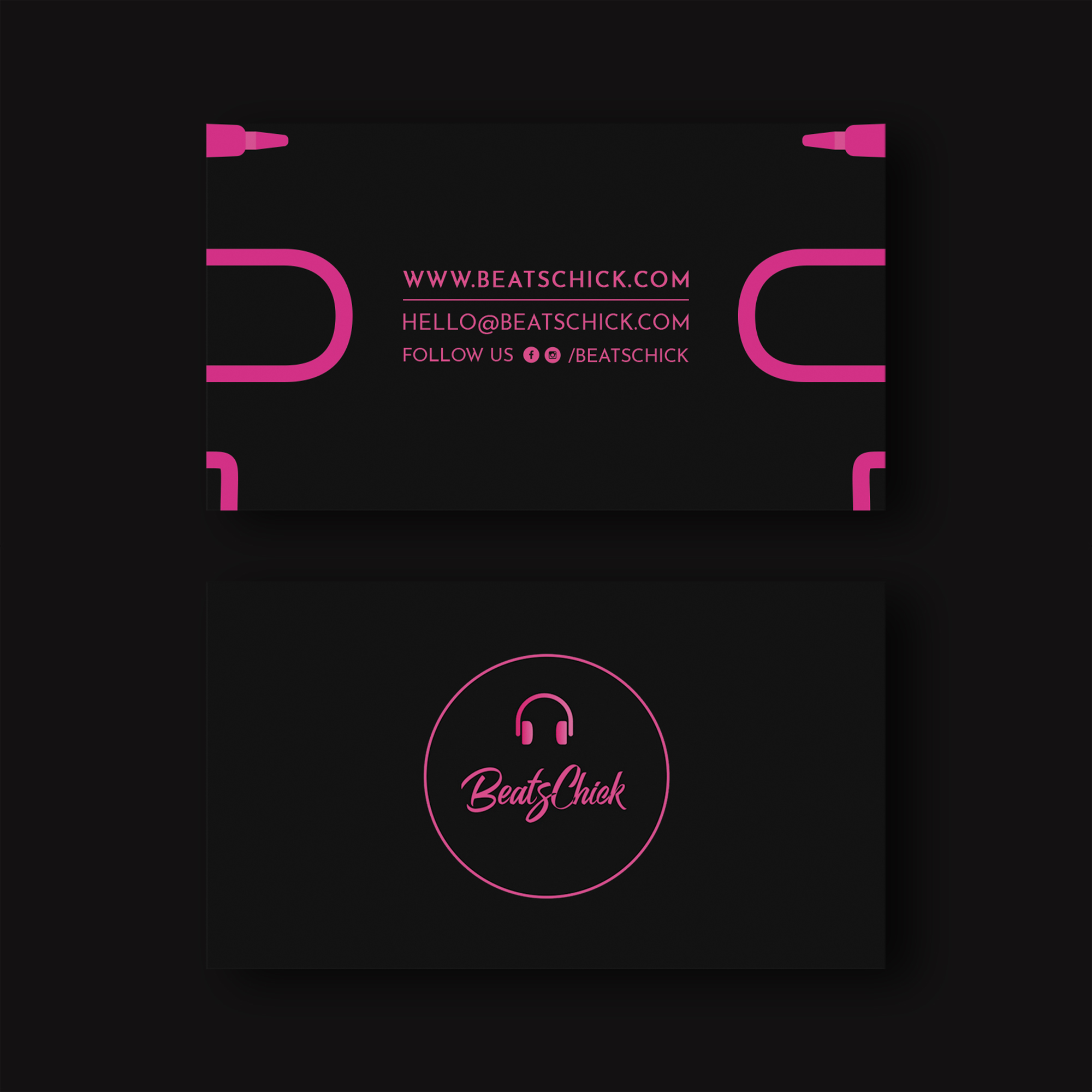 Business Card Design by WebixBD for BeatsChick | Design #25427837