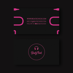 Visitenkarten-Design von WebixBD für BeatsChick | Design #25427837