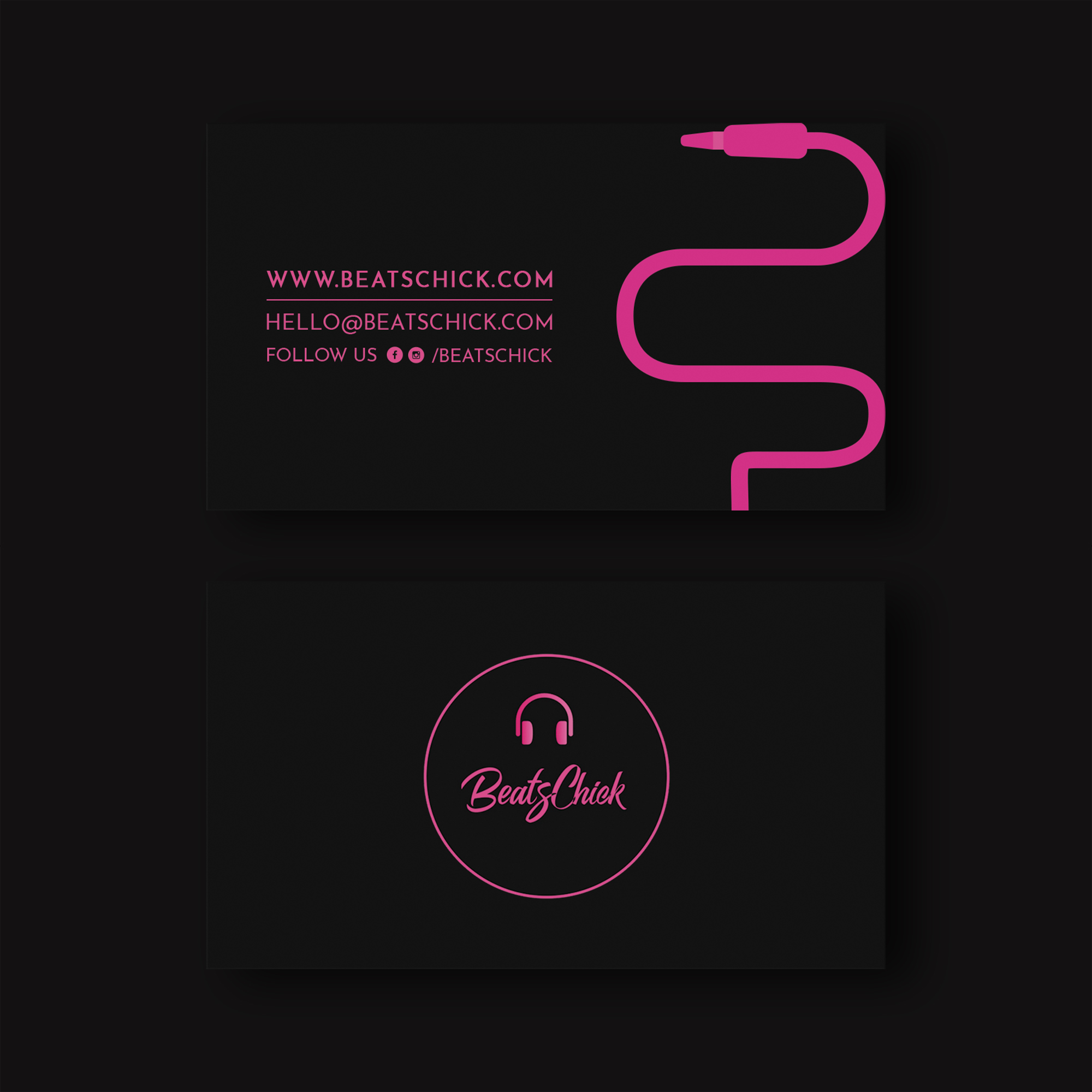 Design de Carte de Visite par WebixBD pour BeatsChick | Design #25427840