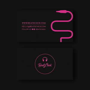 Visitenkarten-Design von WebixBD für BeatsChick | Design: #25427840