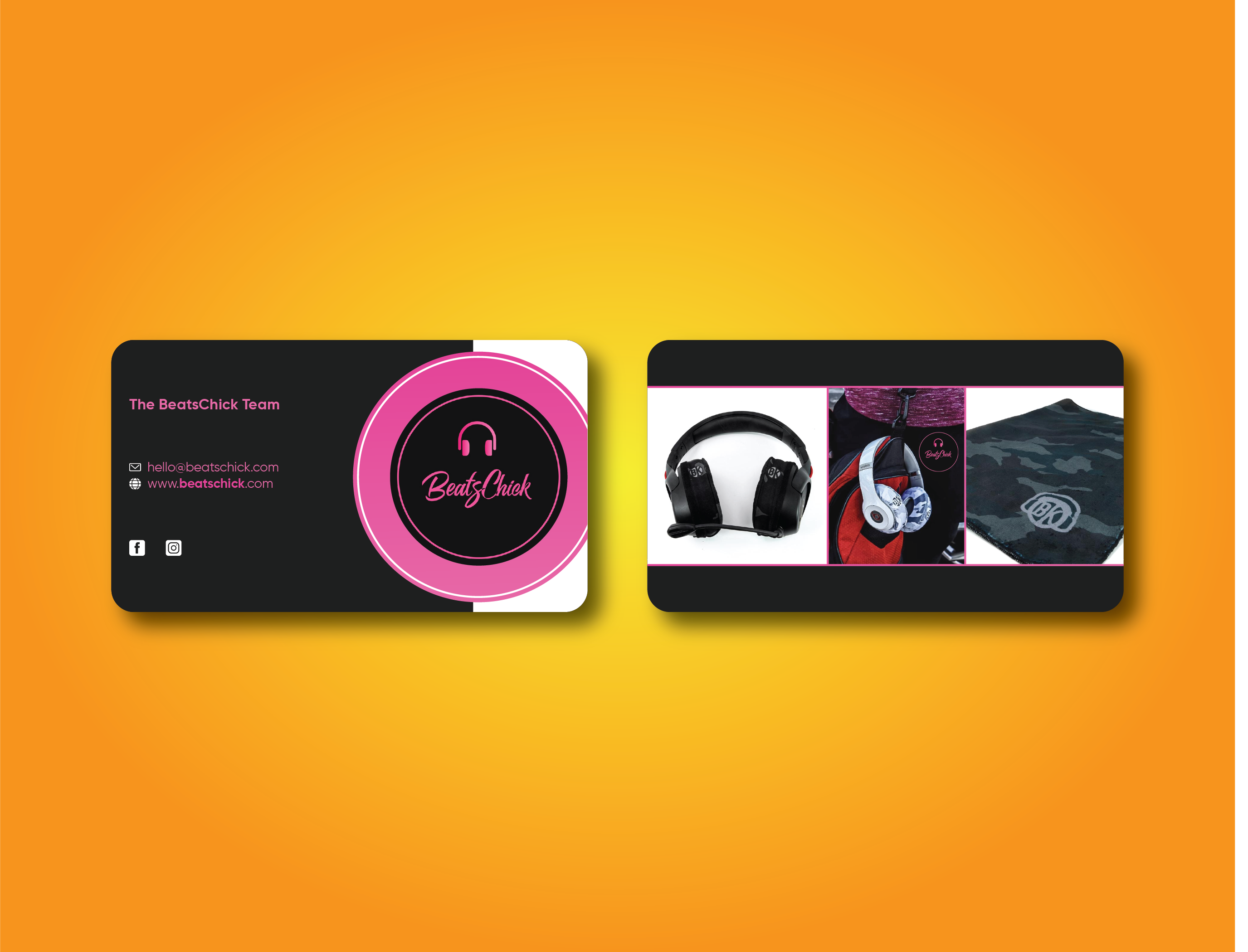 Business Card Design by Verified artistry (Design garden) for BeatsChick | Design #25423703