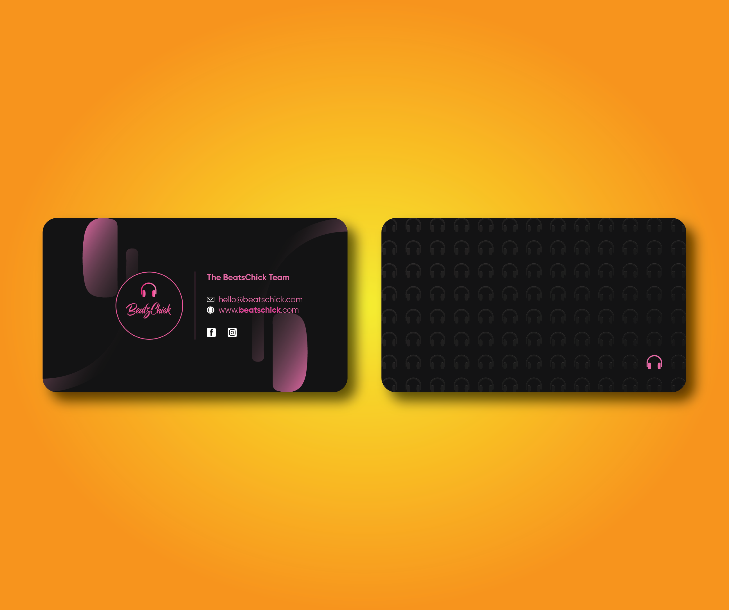 Business Card Design by Verified artistry (Design garden) for BeatsChick | Design #25423714