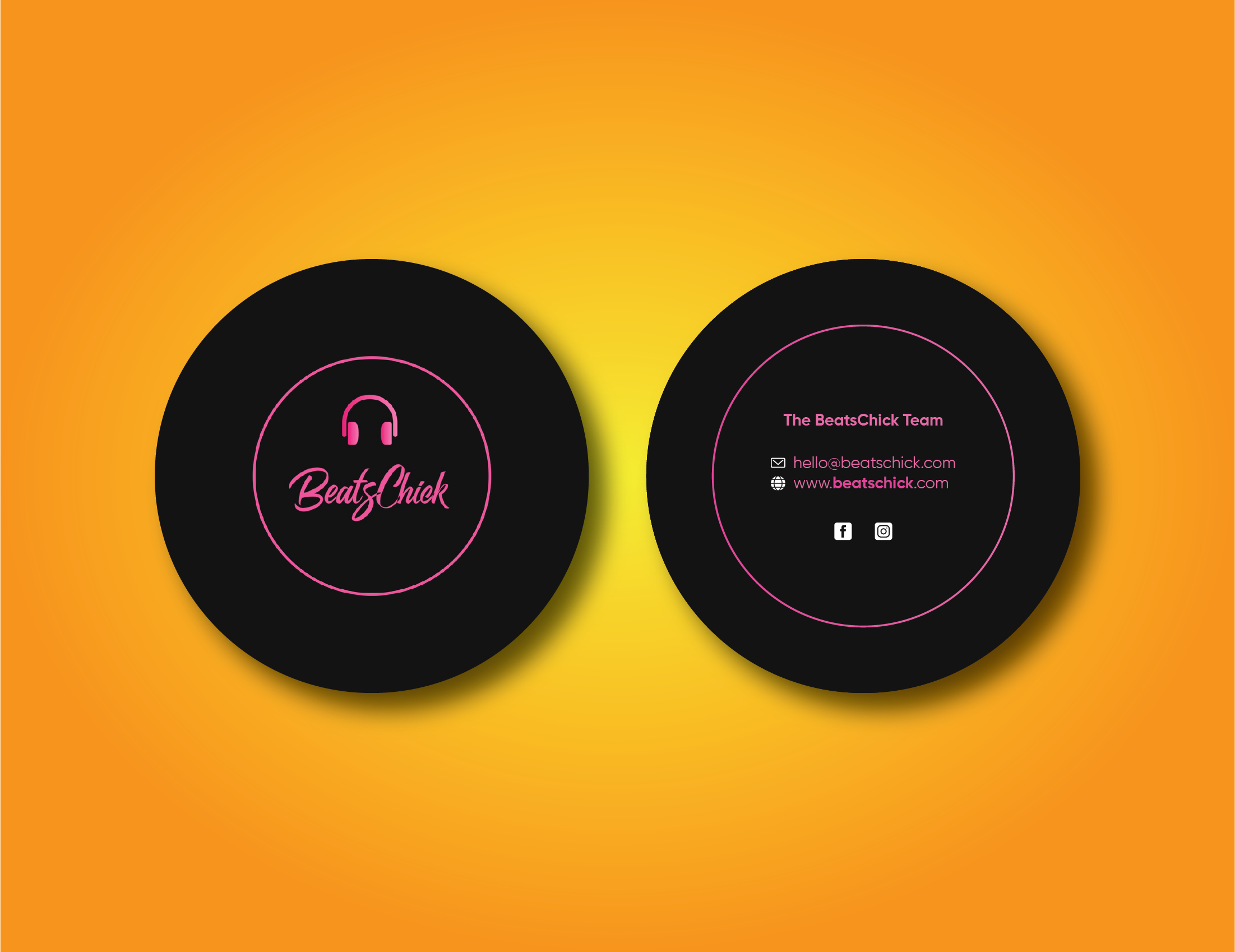 Business Card Design by Verified artistry (Design garden) for BeatsChick | Design #25423715